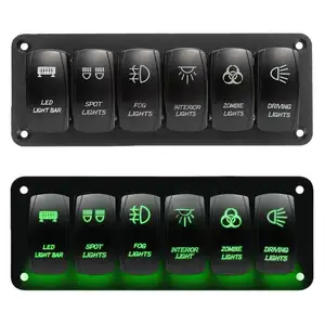Interrupteur à bascule 12V-24v pour disjoncteurs de bateau marin de voiture lumière LED protégée contre les surcharges - Product Image 1