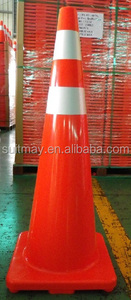 Conos de Tráfico de PVC Duraderos y Flexibles, Color Naranja, Hechos en Taiwán, con Cinta Reflectante Prismática de Alta Intensidad y Varias Alturas - Product Image 5