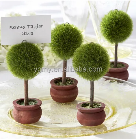 Wedding Favor Topiary Tree Photo and Place Card Holder Wedding Table Decoration