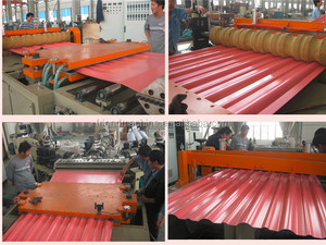 PVC 골판지 지붕 시트 압출 기계/플라스틱 골판지 시트 생산 라인 - Product Image 3