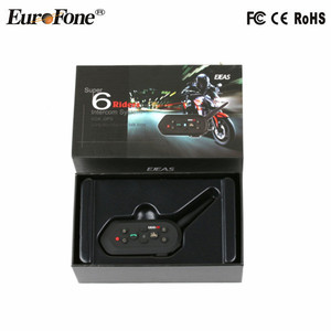 2016 más reciente 6 E6 <span class=keywords><strong>Riders</strong></span> <span class=keywords><strong>Intercomunicador</strong></span> Del Bluetooth Del Casco A Prueba de agua - Product Image 1