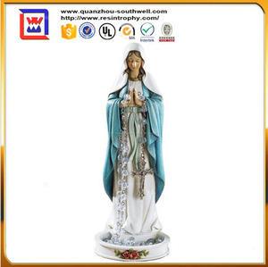 8 " estatua de la resina figura virgen maría santísima virgen maría <span class=keywords><strong>Madonna</strong></span> rosario titular del hogar - Product Image 1