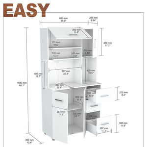 <span class=keywords><strong>Armoire</strong></span> de cuisine étroite multifonctionnelle <span class=keywords><strong>peu</strong></span> <span class=keywords><strong>profonde</strong></span> directement en usine panneau moderne en bois KD contreplaqué de mélamine à haute brillance 3mm MDF - Product Image 5