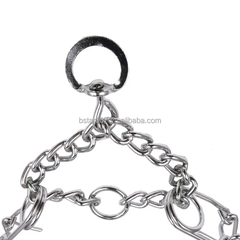 Nouveau collier sans traction pincement formation chaîne en métal collier de chien broche collier d'étranglement pour animaux de compagnie pour chien XS taille