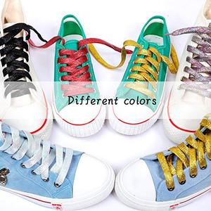 16 Warna Mewah Emas Perak Glitter Tali Sepatu - Product Image 3