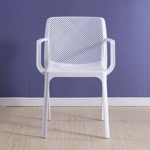 Blanco barato sillas de plástico PP plástico jardín sillón silla de jardín silla <span class=keywords><strong>apilable</strong></span> - Product Image 4