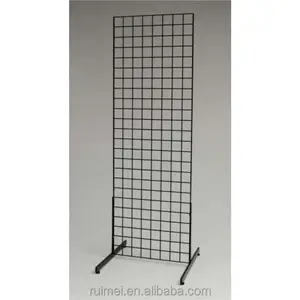 2' x 5' schwarz gridwall panel 2er-Set gitter wand-display mit beinen