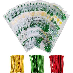 200 BOLSAS <span class=keywords><strong>DE</strong></span> REGALO 3X4 CON 200 LAZOS GIRATORIOS 4 "6 MEZCLAR COLORES BOLSAS <span class=keywords><strong>DE</strong></span> PLÁSTICO OPP para LOLLIPOP CANDY CAKE POP <span class=keywords><strong>CHOCOLA</strong></span> - Product Image 3