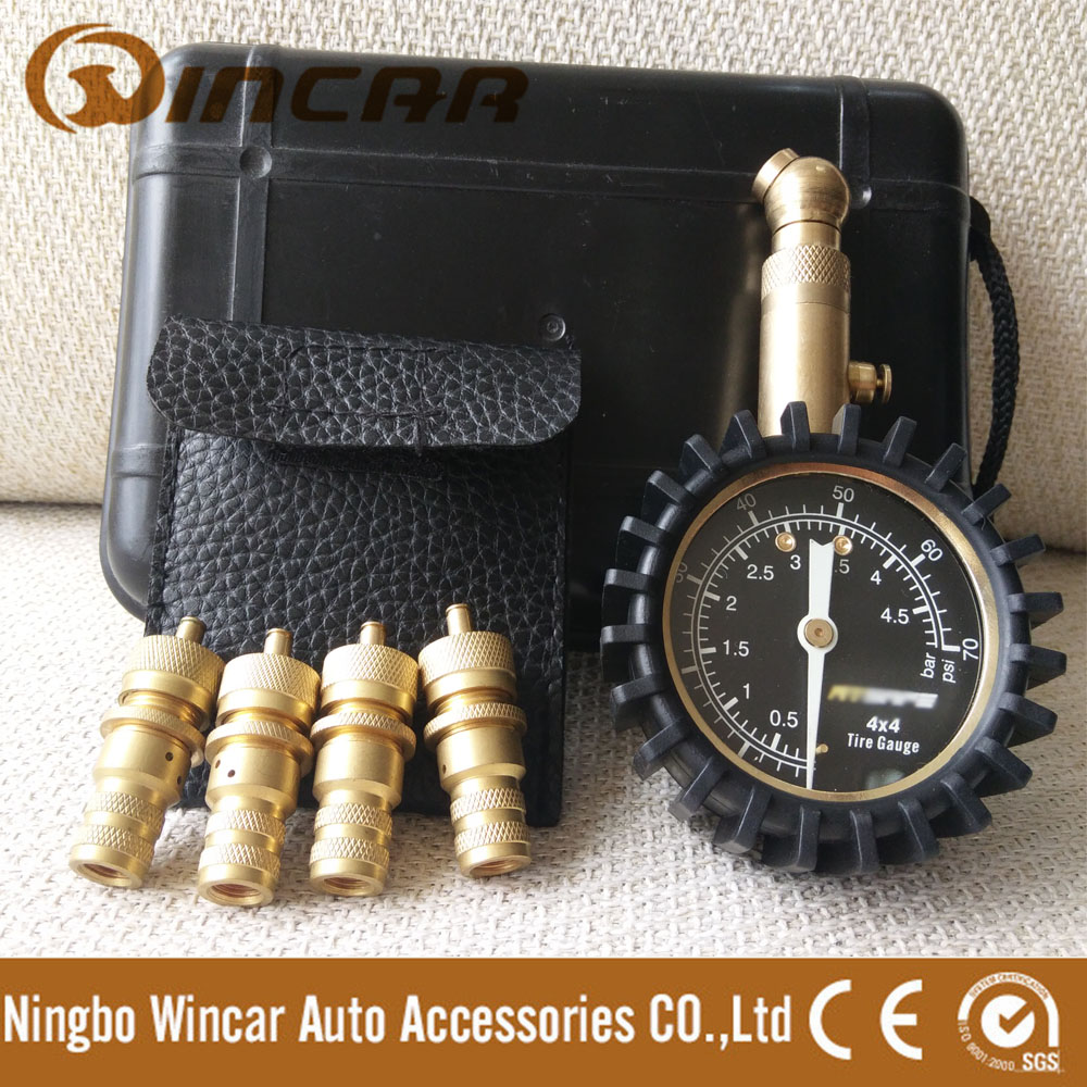 Компрессор для шин 4WD с комплектом латунных манометров