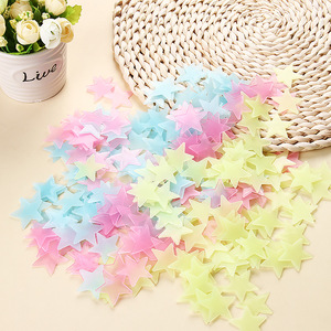 Autoadhesivo Decoración para el hogar 3D Luminoso que brilla en la oscuridad Pegatinas de pared Estrellas - Product Image 3