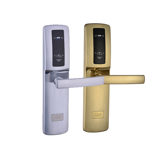 HUNE Smart Rfid Hotel Lock System,Rf Card Electronic Door Handle Lock,Smart Hotel Door Lock System Price