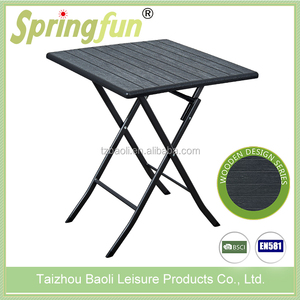 Offre Spéciale Pehd EN OSIER Look <span class=keywords><strong>Jardin</strong></span> Hauteur Réglable Balcon Suspendu En Plastique <span class=keywords><strong>Table</strong></span> - Product Image 3