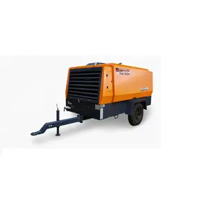 18bar 18m3/Min 194kw Ponsel Pengeboran Tambang Diesel Screw Air Compressor HG700-18