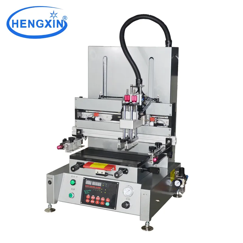 Máquina de impressão vertical plana da tela da impressão do preço barato da venda do fornecedor dongguan