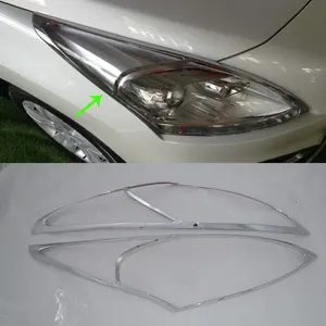 Exterior car 액세서리 ABS Plastic 크롬 피 전조등 cover 대 한 PEUGEOT 3008 (2013)
