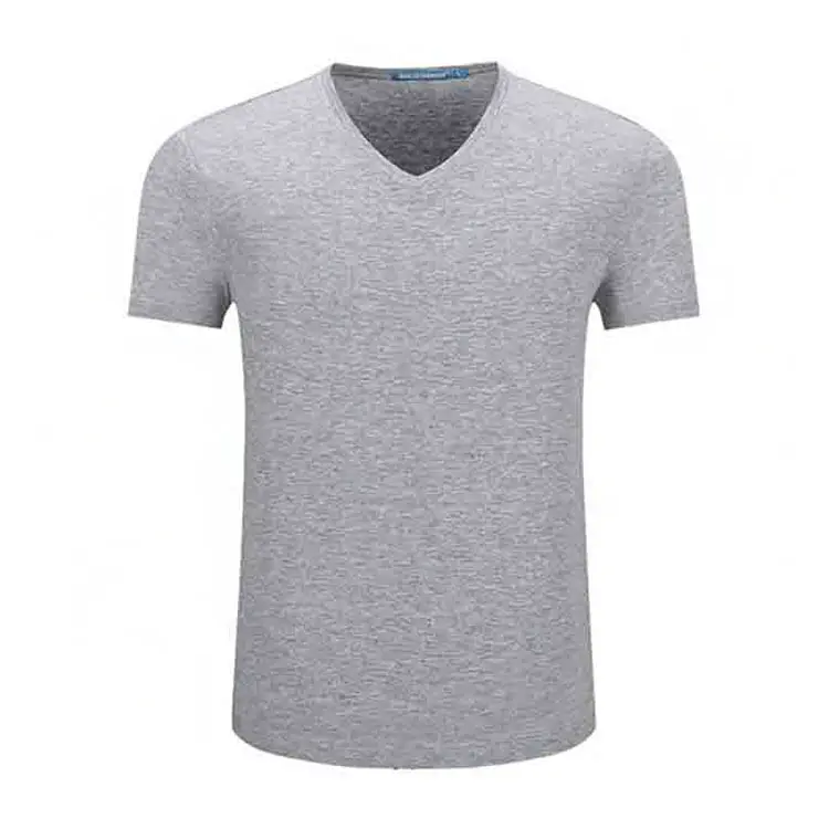 <span class=keywords><strong>Ropa</strong></span> informal personalizada para hombre, camisetas con cuello en v, 100% algodón, ajustada, venta al por mayor