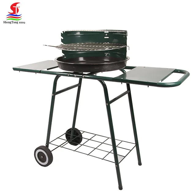 18 Inch Outdoor Portable Round Shape Table Charcoal Grill Barbecue