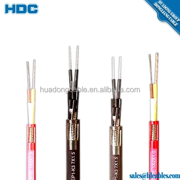 IEC Standard 1.5mm 12 Core Fire Resistant instrument Cable