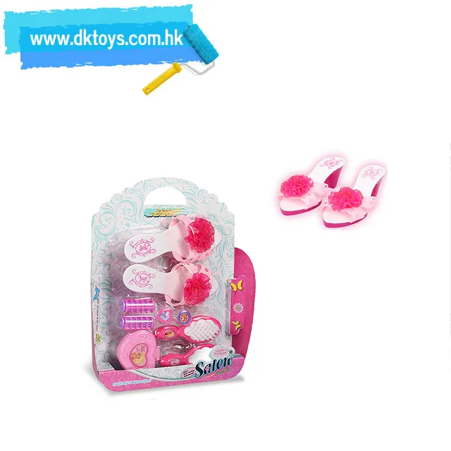 Sapatos de princesa, maquiagem adorável, meninas, brinquedo casa