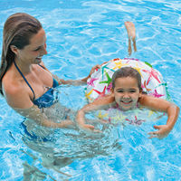 INTEX 59230 Anneaux de natation gonflables pour bébé en forme de beigne de 51 cm à imprimé joyeux pour femmes Genre Anneaux de natation