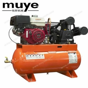 30 jaar ervaring 175PSI 12BAR diesel benzine zuiger compressor met luchtcompressor 150L gallon horizontale tank