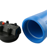 Grand boîtier de filtre à eau bleu domestique 20 pouces 2 étapes pré système de filtre à eau avec PP/CTO
