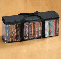 Beliebte, hochwertige, durchsichtige PVC-Aufbewahrungstasche für VHS/CD/DVD.