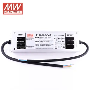 ELG-200-54A Mean Well Ngoài Trời Biến Áp 200 Wát 54 V LED Sân Vận Động Ánh Sáng IP65 Nguồn Cung Cấp