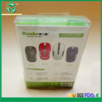 Wholesale PET Transparent Folding Packaging Box With Inner Blister Tray for Computer Mouse