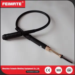 FEIMATE 36KD Schwarz MIG Gerade Griff Taschenlampe Löten/Co2 Schweißbrenner