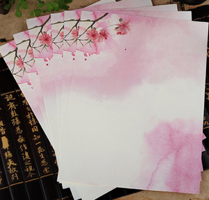 Enveloppes Style chinois Vintage, lot de lettres décoratives florales, pour écriture, papeterie fournitures scolaires et de bureau d'étudiants - Product Image 3