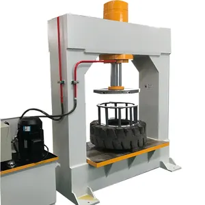 Solid Tyre Hydraulic Press 160 Ton Hydraulic Wheel Press For Solid Forklift Tire Engineers Available To Service Machinery Overseas Hand Controller Provided