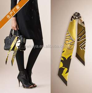 Frauen kleine Seiden schal Band Haarband Taschen Griff Dekoration - Product Image 6