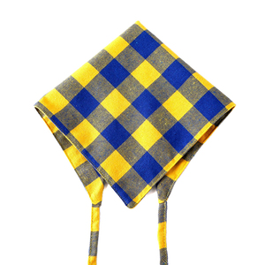 Bandana triangulaire écologique pour chien, été/hiver, 100% coton, imprimé à carreaux rouges, ensemble d'accessoires, petite taille - Product Image 4