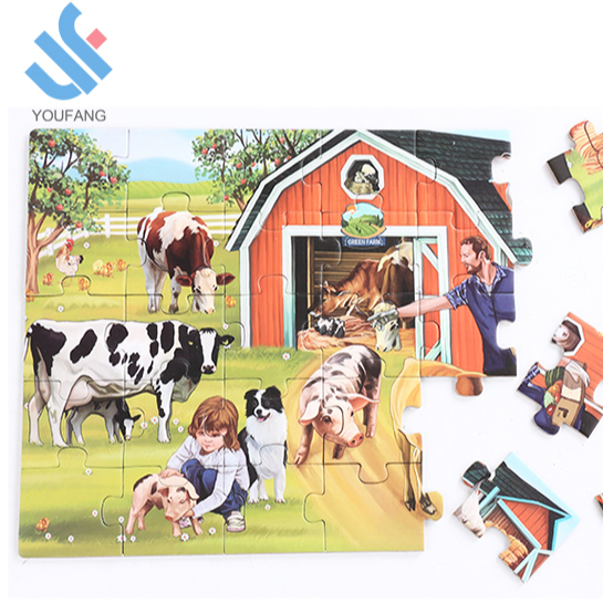 YF-M136 горячая Распродажа 2018 новый дизайн семья ферма головоломки деревянные игрушки для детей