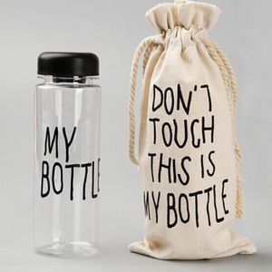 Nuevo estilo 500 ml deportes claro PC mi botella de agua botella de plástico jugo de frutas brillo botella de agua - Product Image 1