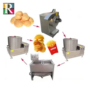 OEM Professional 100kg/h industrial semi-automatic french fries plant