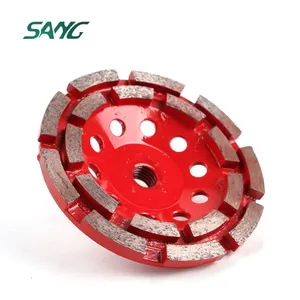 double row cup wheel, abrasive disc for concrete or stone