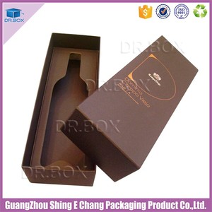 Nouveaux dossiers <span class=keywords><strong>en</strong></span> papier d'emballage créatifs avec gaufrage et pelliculage mat pour porte-bouteille de vin rouge (recyclable) - Product Image 5