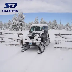 Trek untuk Mobil Salju Penyapu salju Karet Track