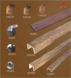 Stile moderno Profondo Color <span class=keywords><strong>Noce</strong></span> Soffitto Travi DELL'UNITÀ di elaborazione del Faux <span class=keywords><strong>Legno</strong></span> Travi per la Villa Decor - Product Image 5