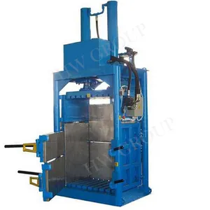 Cheap vertical automatic hydraulic scrap used plastic press baling machine