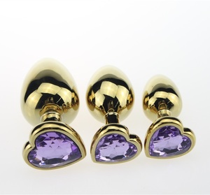 Tapón Anal de Acero Inoxidable Dorado para Hombres y Mujeres, Masturbación Sexual - Product Image 4