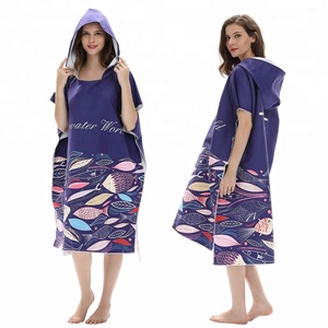 Asciugamano personalizzato in fabbrica <span class=keywords><strong>Poncho</strong></span> in microfibra che cambia rapidamente cappotto per adulti Surf <span class=keywords><strong>Poncho</strong></span> asciugamano con cappuccio - Product Image 5