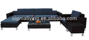 Populaires <span class=keywords><strong>jardin</strong></span> salon en rotin extérieur amovible. unique. canapé d'<span class=keywords><strong>angle</strong></span> - Product Image 1