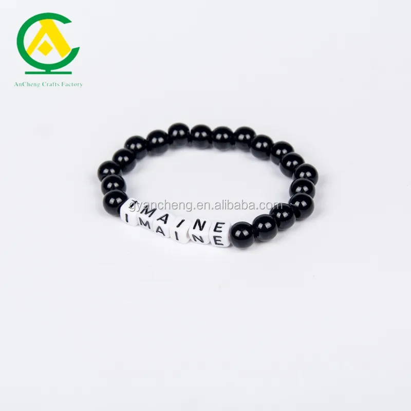 2023 Fashion Color silicone bead round silicone bracelet