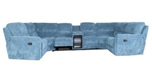 En gros Moderne Canape <span class=keywords><strong>Dangle</strong></span> Tissu 7 Places Manuel Sectionnel Salon Coin Inclinable Canapé Ensemble Avec réfrigérateur - Product Image 6