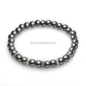 Unisexe Femmes Hommes Bracelets Jaune Picasso Haltère Charmes Bracelet Pierre Naturelle Bijoux - Product Image 2