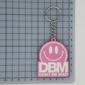 Portachiavi in gomma morbida in PVC 2D/3D con sorriso portachiavi personalizzato in gomma PVC per regali di promozione - Product Image 5