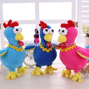 Özel sevimli komik renkli peluş horoz civciv tavuk aile maskot oyuncak çocuklar için